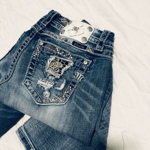 Miss Me denim jeans, size 27w, 31 inseam